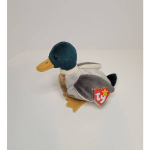 MWMT TY Beanie Babies Jake The Drake Mallard  # 409 RARE 1 OWNER